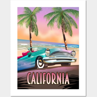 California Golden Sunset Posters and Art